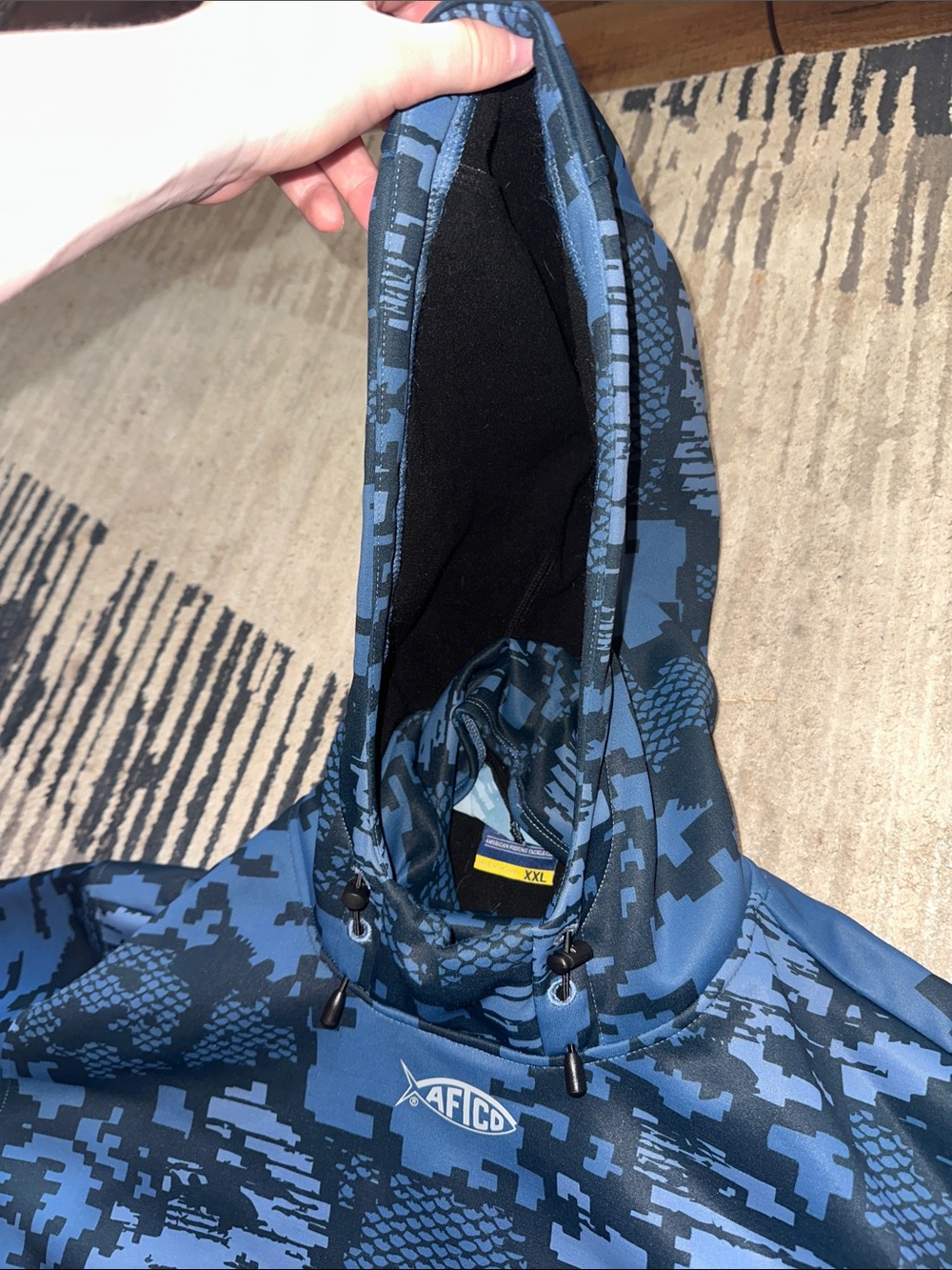 Aftco Reaper Tactical Sweatshirt - Navy Digi Camo - Picture 4 of 8